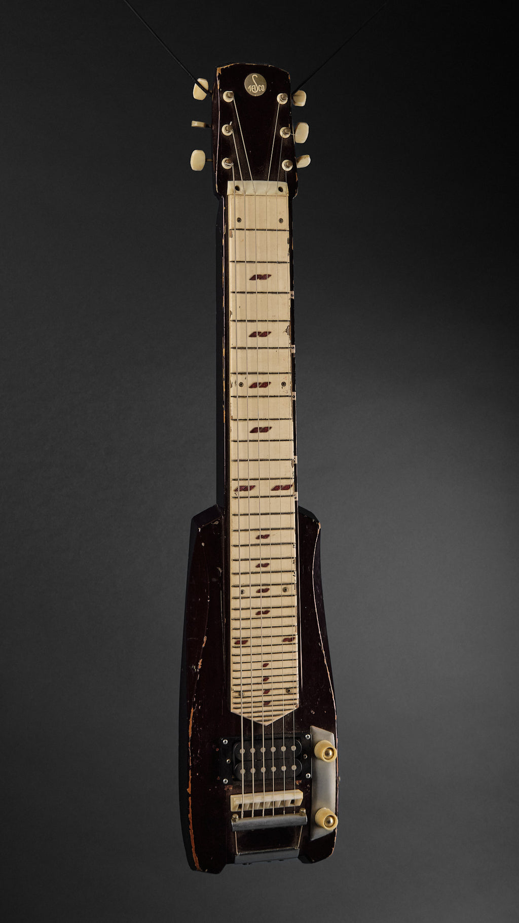 1960s Teisco Model P Lap Steel Red