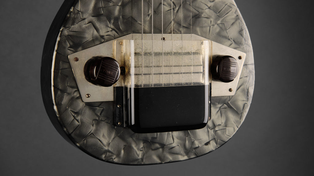 1953 Harmony H-4 Lap Steel Pearloid Grey