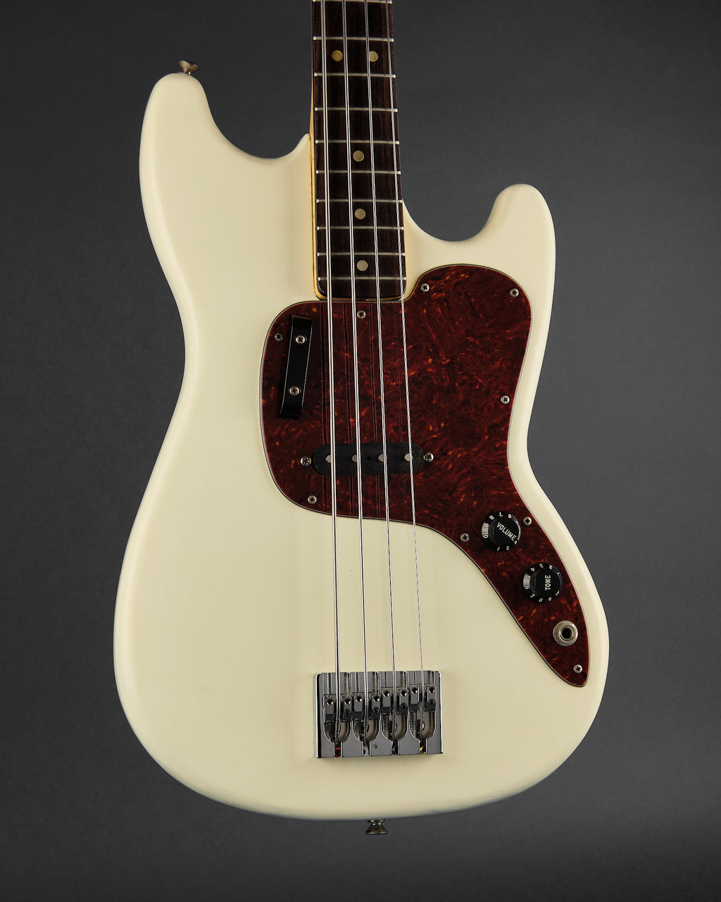 1979 Fender Musicmaster Bass White Refin