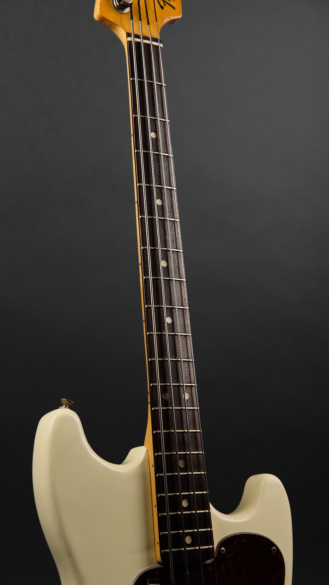 1979 Fender Musicmaster Bass White Refin