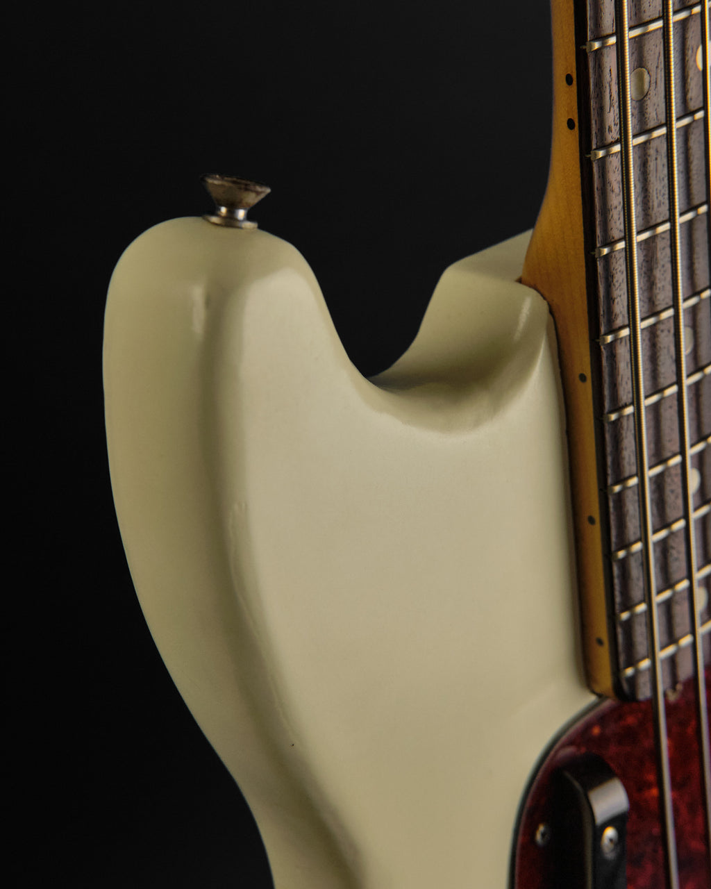 1979 Fender Musicmaster Bass White Refin