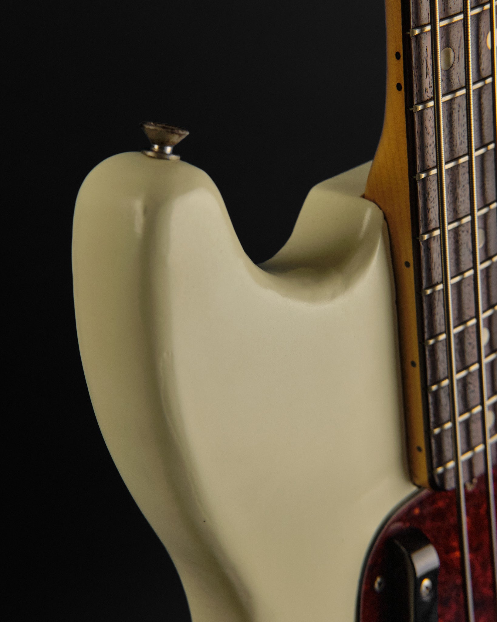 1979 Fender Musicmaster Bass White Refin
