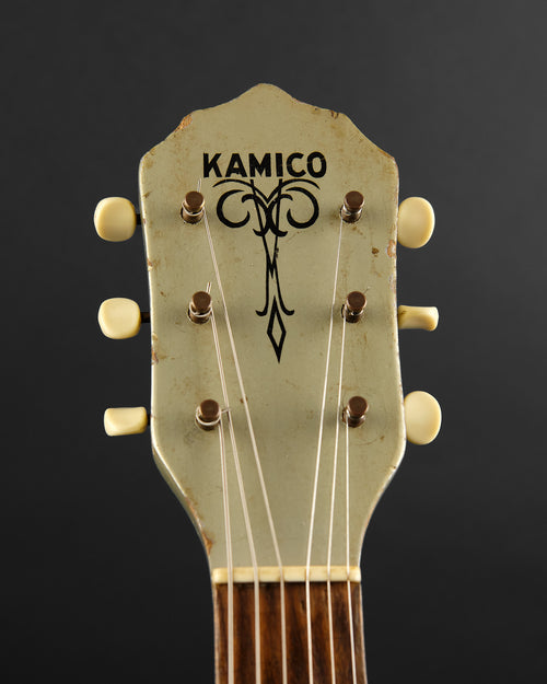 1957 Kamico K-136 Two Tone - headstock front | Replay Guitars