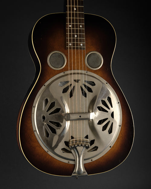 1930s Dobro Model 37 Square Neck Sunburst - body front | Replay Guitars