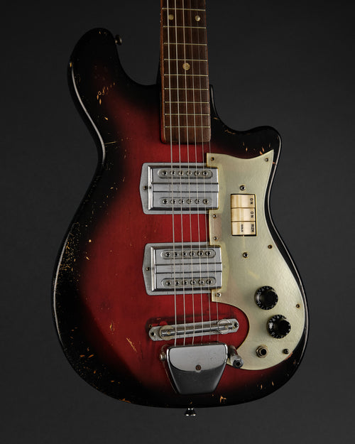 1960s Stagemaster Solid Body Sunburst - body front | Replay Guitars