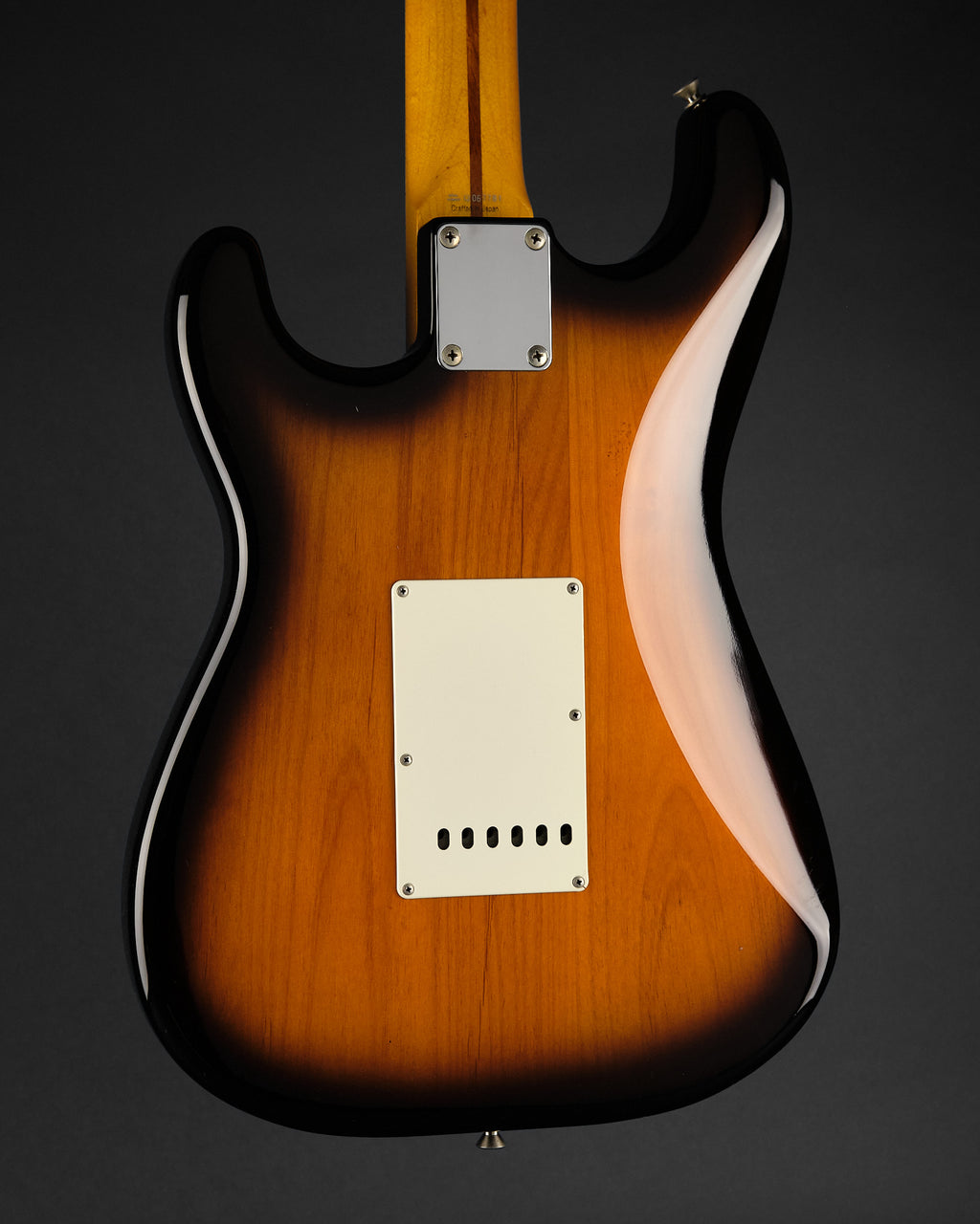 2000s Fender CIJ ST57-58US Stratocaster Sunburst - body back | Replay Guitars