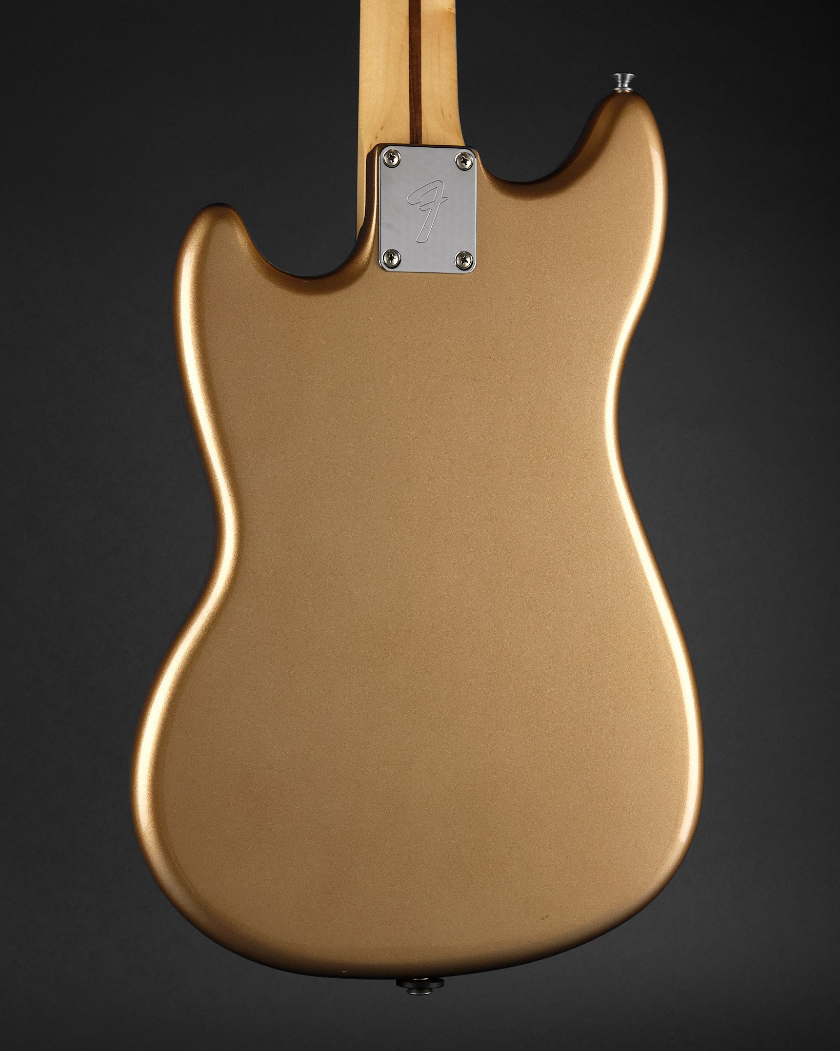 2022 Fender Player Mustang Bass PJ Firemist Gold - body back | Replay Guitars