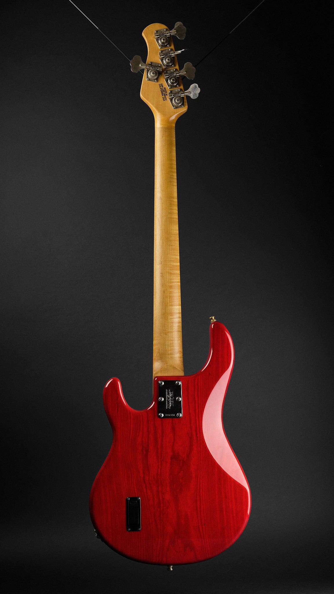 2000 Ernie Ball Music Man Stingray 5 H Translucent Red