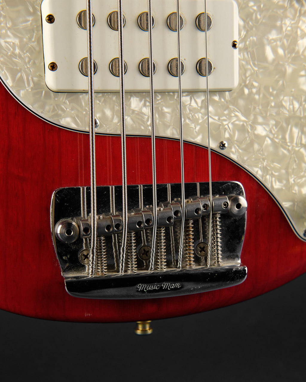 2000 Ernie Ball Music Man Stingray 5 H Translucent Red