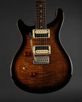 2021 PRS SE Custom 24 Left-Hand Black Gold Burst