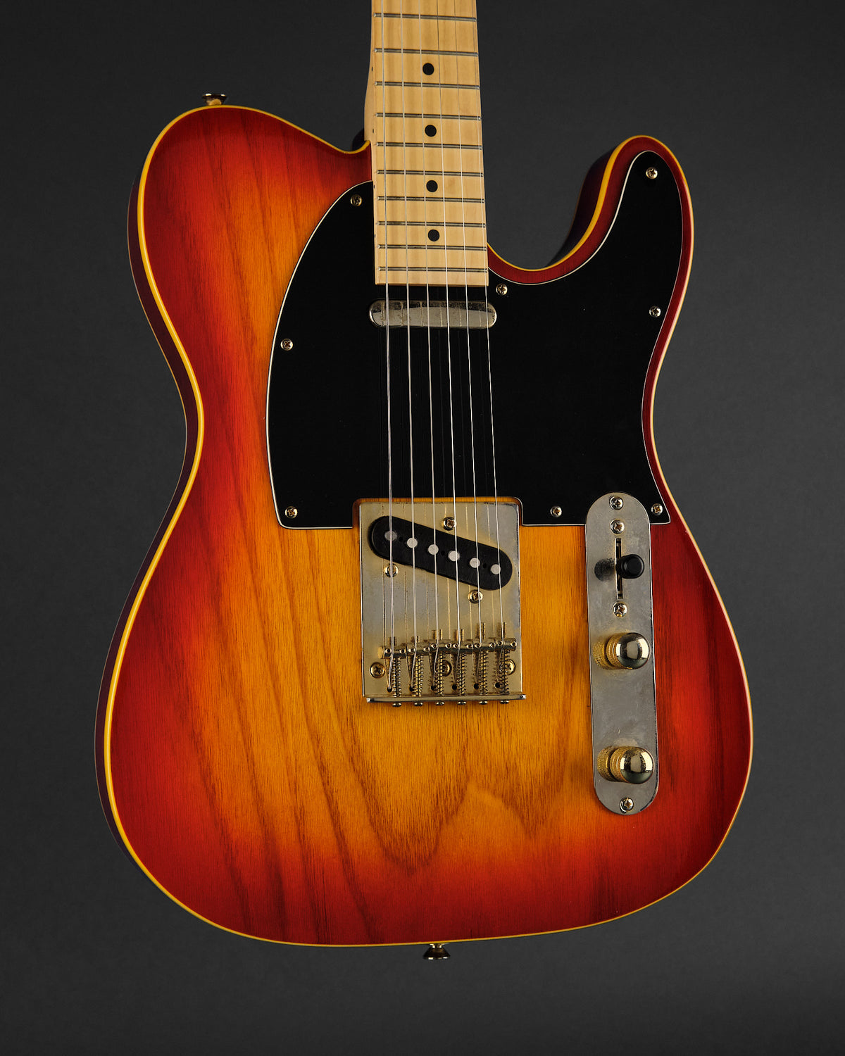 1990s Cort Custom T-Style Cherry Sunburst
