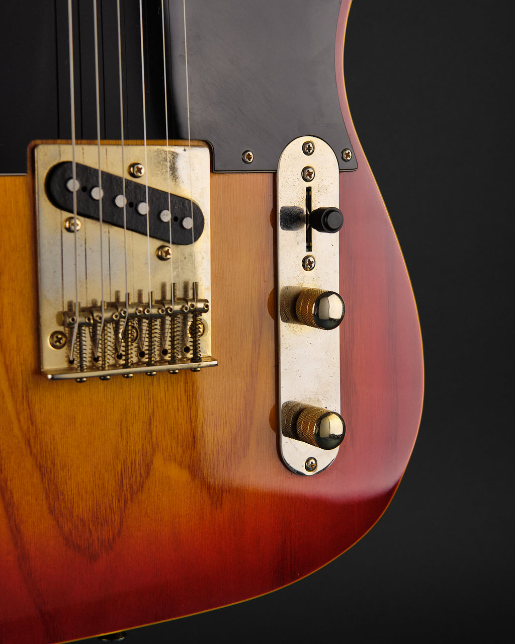 1990s Cort Custom T-Style Cherry Sunburst