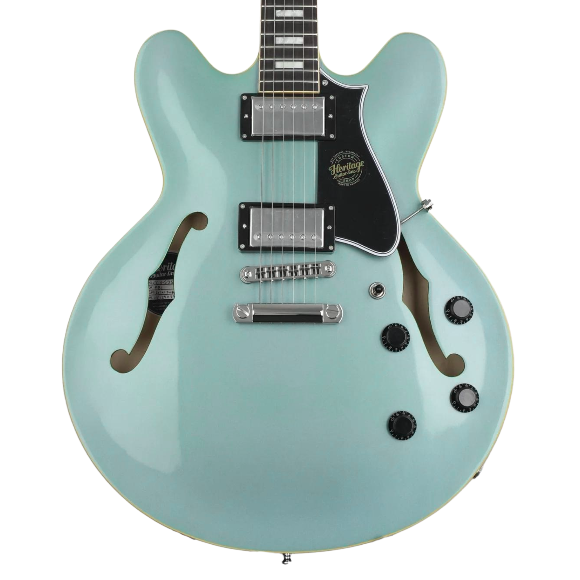 Heritage Custom Shop Factory Special H-535 Electric Guitar Pelham Blue with Stinger