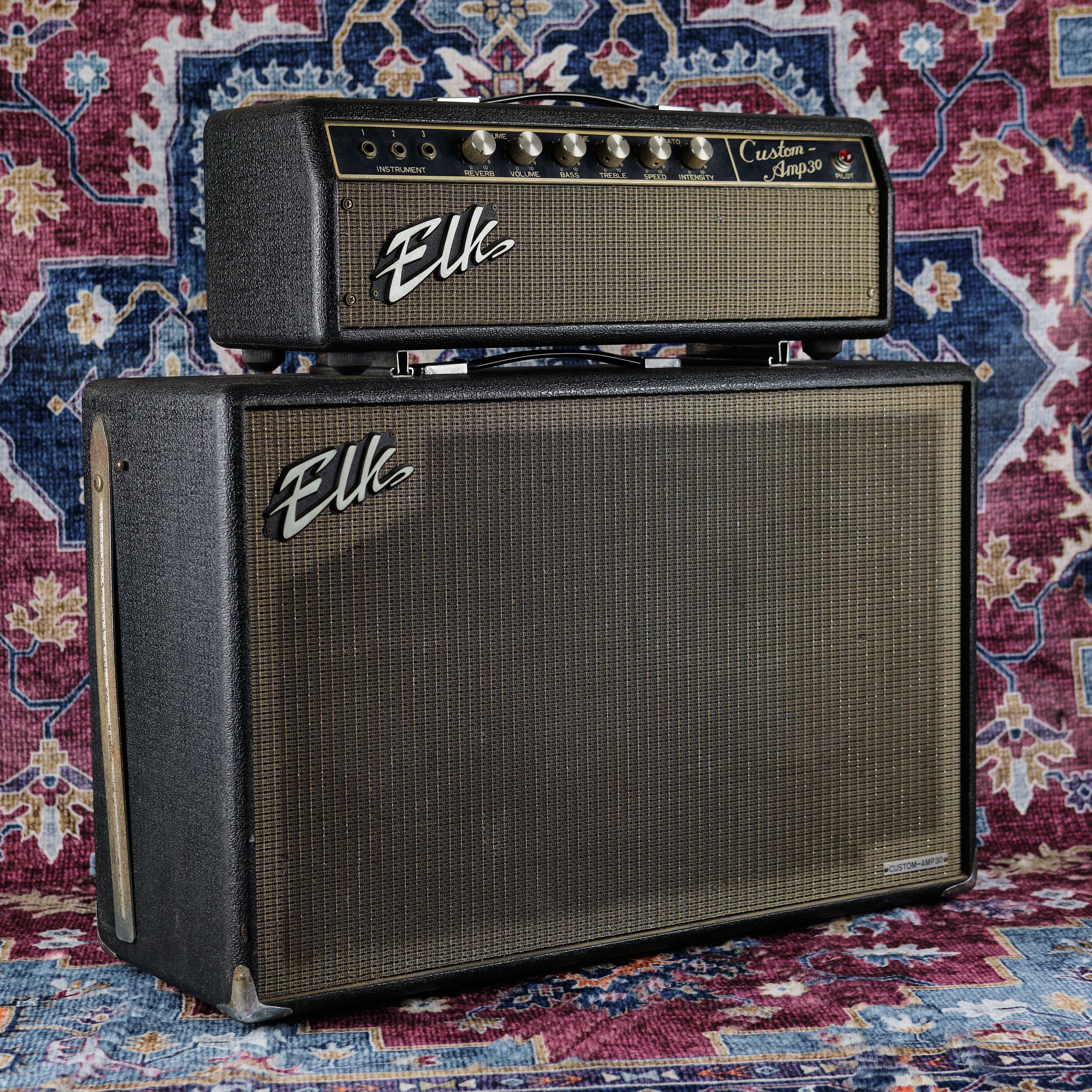 1960s Elk Custom Amp 30 Head and 2x10" Cabinet