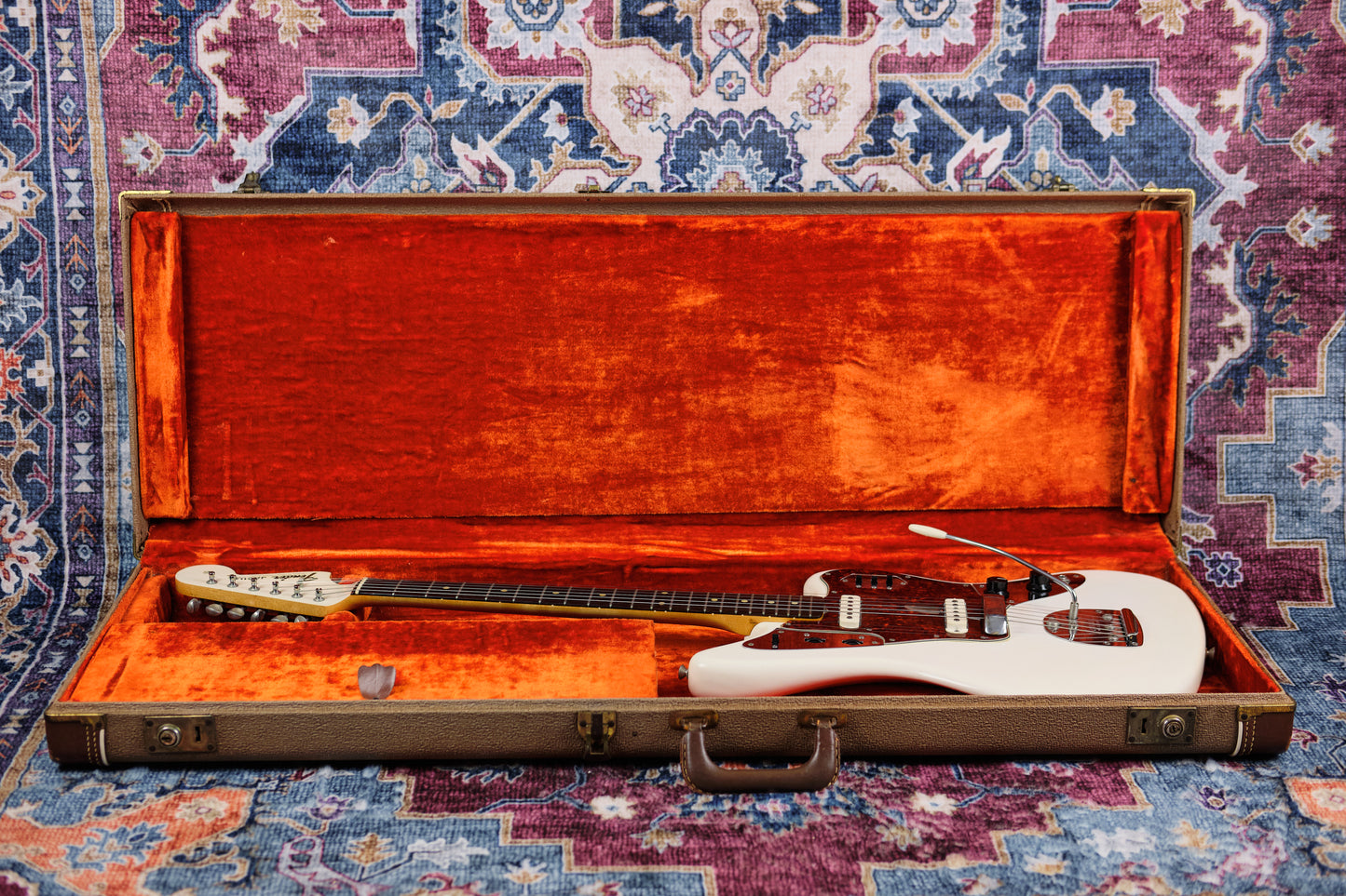 1963 Fender Jaguar Olympic White Matching Headstock