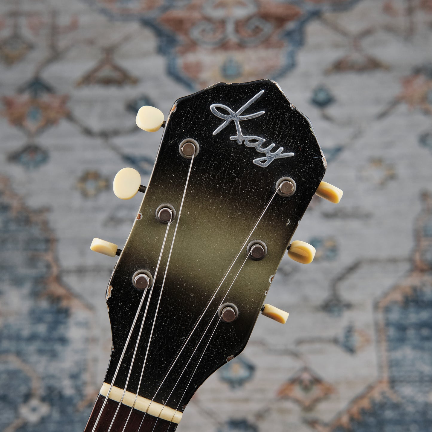 1950s Kay K142 Olive Green Burst