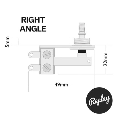 Switchcraft 3-Way 'Right-Angle' Toggle Switch